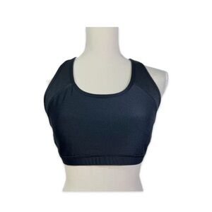 Ideology Black Sports Bra Women’s Size L with Pink Accents